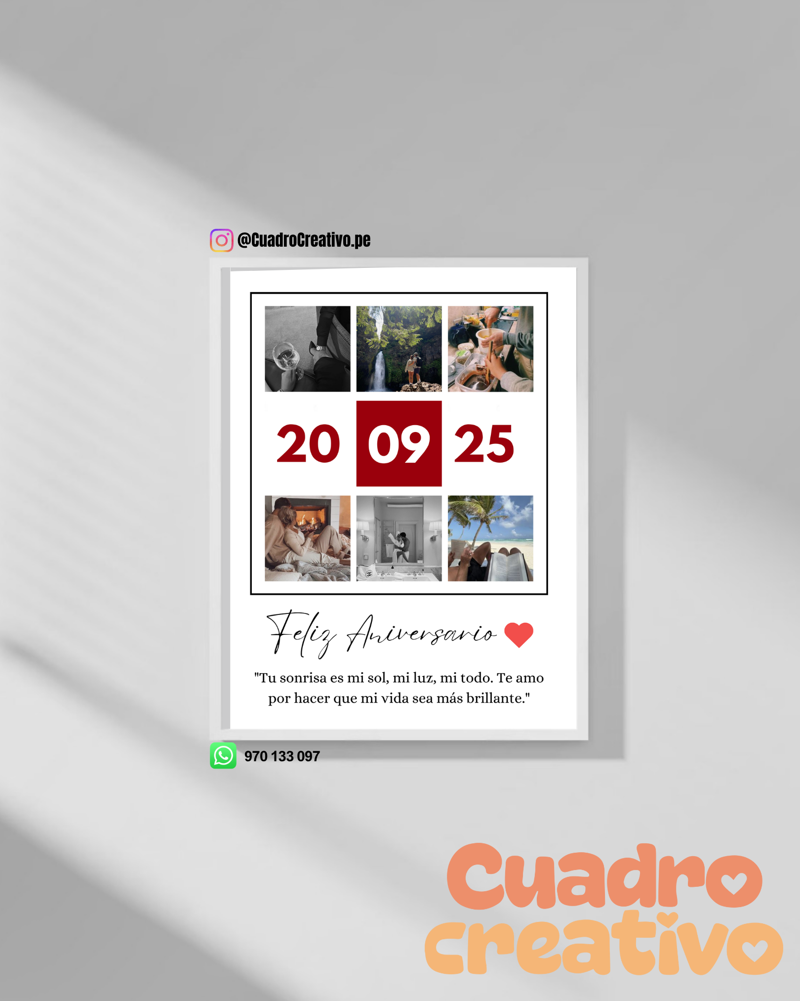 Cuadro Personalizado “Feliz Aniversario”