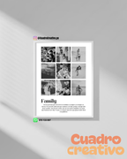 Cuadro Personalizado “Family” – El amor que une para siempre