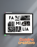 Cuadro Personalizado “Familia” – Donde Comienza la Vida y el Amor Nunca Termina
