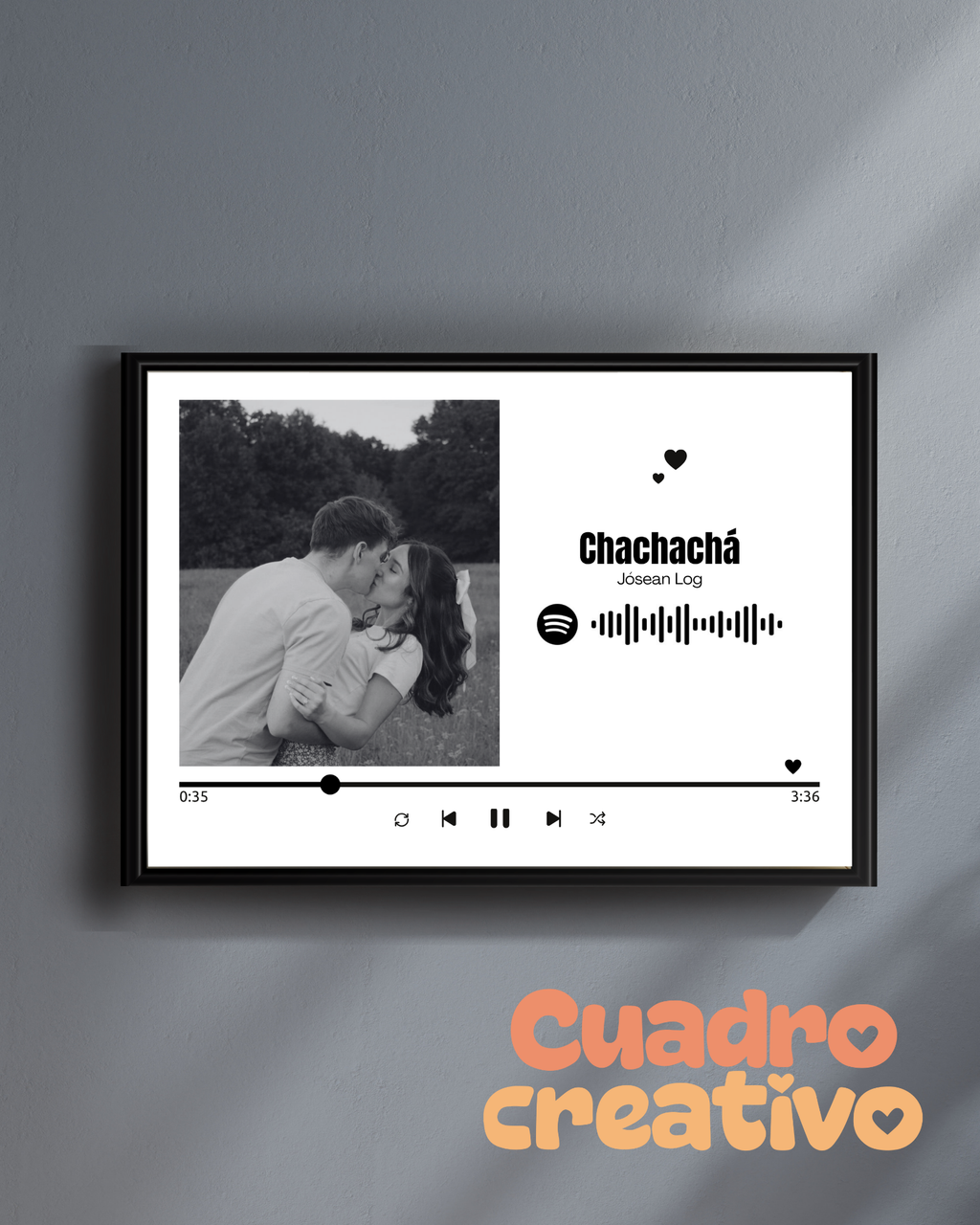 Cuadro Spotify para Parejas – Nuestra Canción 💕