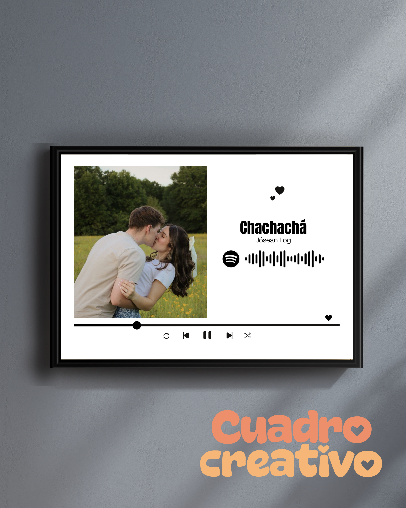 Cuadro Spotify para Parejas – Nuestra Canción 💕