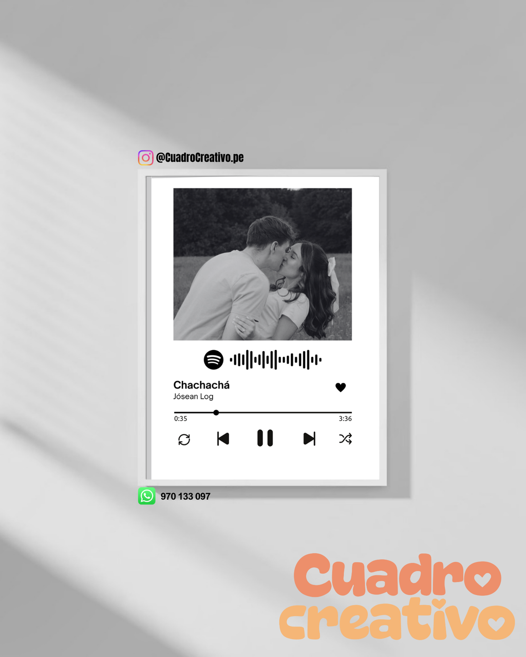 Cuadro Spotify para Parejas – Nuestra Canción 💕