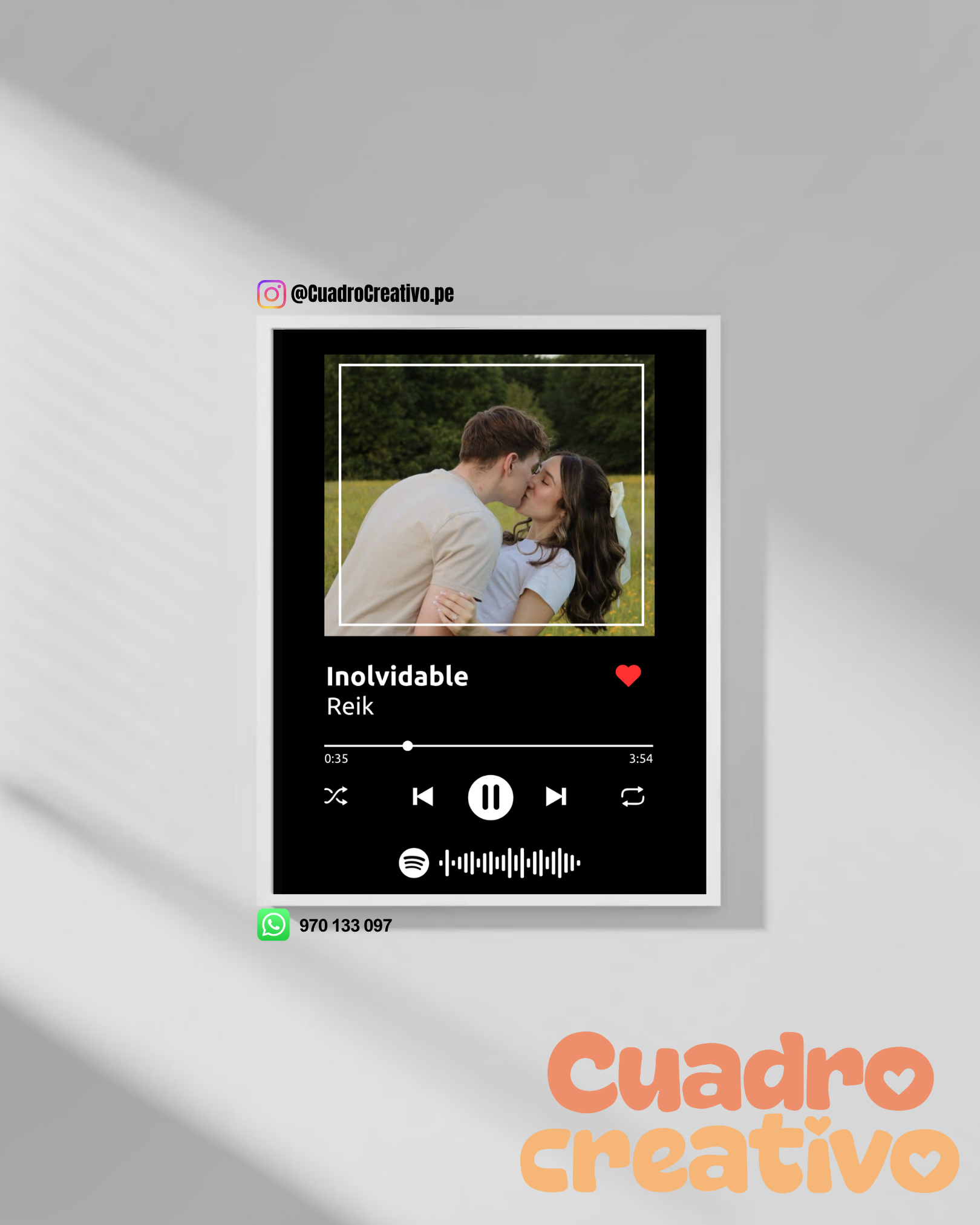 Cuadro Spotify para Parejas – Nuestra Canción 💕